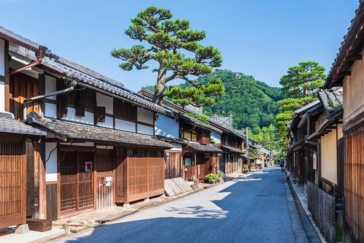 Ein Eindruck vom Stadtbild von Shiga